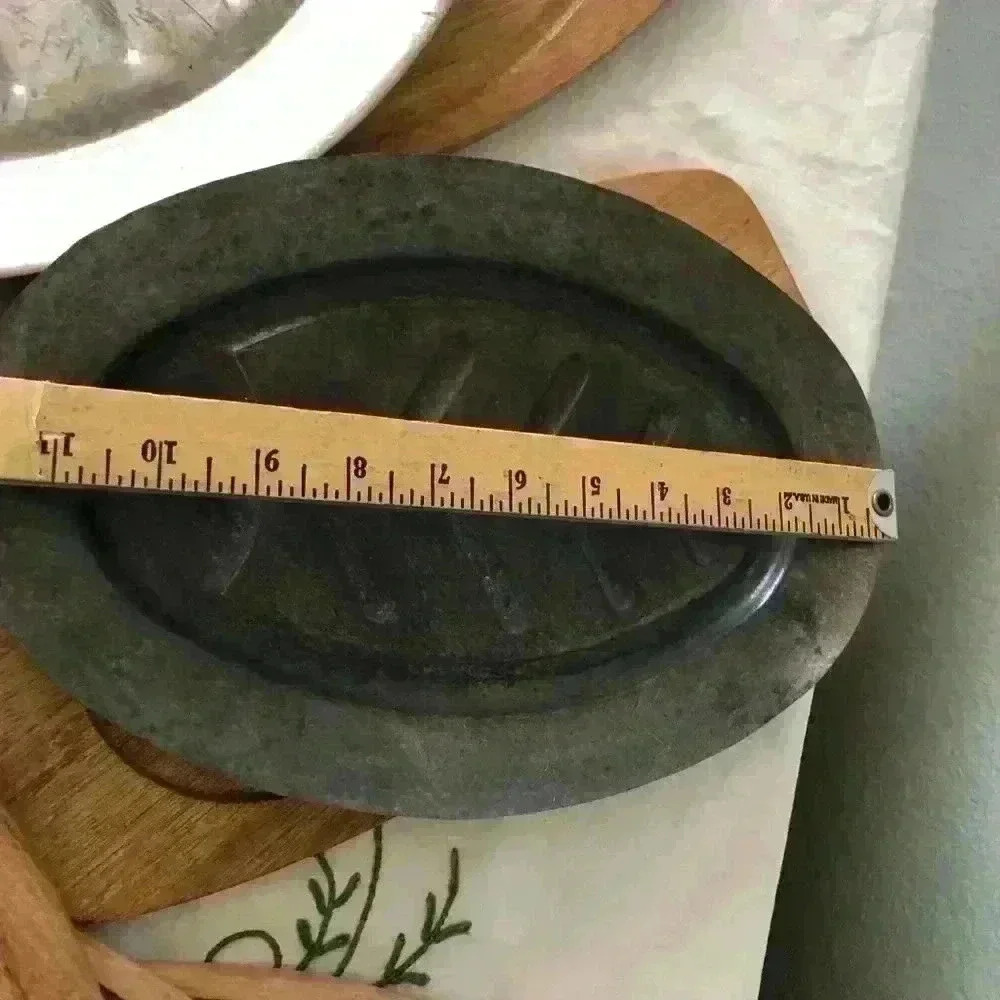 VTG lot steak aluminum plates and wooden bases Made in Japan - Picture 4 of 14